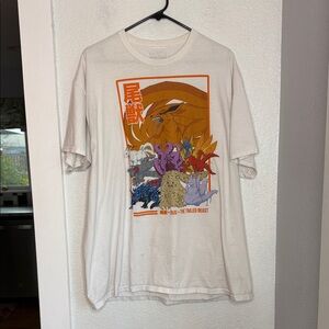 Naruto Shippuden Tailed Beasts Graphic T Shirt XXL VIZ Media 2007 Anime